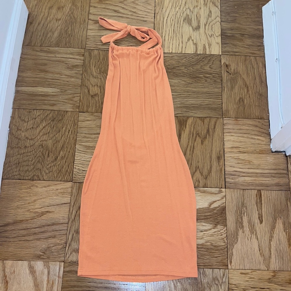 Backless Orange Princess Polly Dress